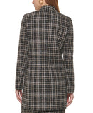 Calvin Klein Womens Petites Tweed Midi Open-Front Blazer Jacket T29JF332