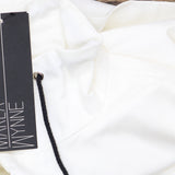 MarlaWynne Womens Canvas Drama Snap Front Jacket with Pockets Soft White L