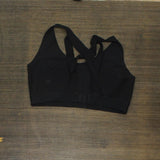 All in Motion Womens Laser Cut Crossback Sports Bra 16638507b5ec20 Black L