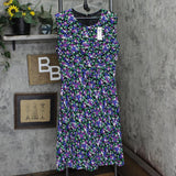 Lauren Ralph Lauren Women's Vilodie Floral A-Line Casual Dress Black Multi 12