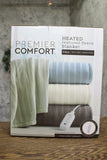 Premier Comfort Heated Textured Fleece Blanket MCC51-6140 Charcoal Gray Full