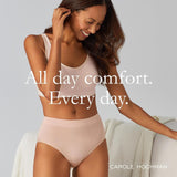 Carole Hochman Silky Soft Full Coverage Panties 5 Pack True Navy / Powder Pink S