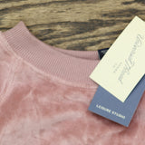 Universal Thread Womens Leisure Studio Velour Pullover Sweatshirt Mauve Pink M