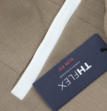 Tommy Hilfiger Open-Front Slim Fit Blazer Caribou Brown / Ivory Off White 6