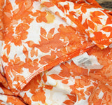 Vince Camuto Womens Petite Printed Split-Sleeve Blouse Orange Multi PM