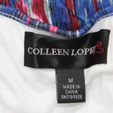 Colleen Lopez Womens Isle Be There Maxi Dress 661465 Cool Ikat Blue M