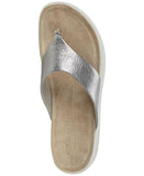 Ecco Women's Corksphere Thong Slide Sandal 271803 Alusilver Gray 10M-10.5M