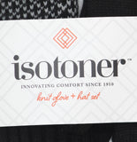 Isotoner Women's Knit Glove and Beanie Gift Set 30736 Black