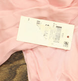 Bar III Womens Woven Satin Smocked Off-the-Shoulder Top Cupid Blush Pink S