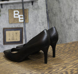 On 34th Womens Jeules Pointed-Toe Slip On Pumps 10018690100 Black Leather 12M