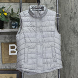 Gap Womens Snap Zip Front Quilted Puffer Vest 166ffc94831a30 Gray S
