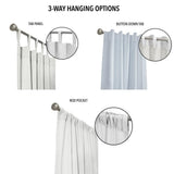 Thermalogic Weathermate Topsions Room Darkening Curtain Panel Pair White 80x63