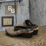 Earth Origins Womens Cady Suede Strap Back Clogs Brown 8.5W