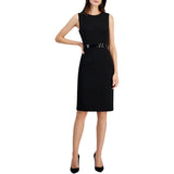 Kasper Womens Sheath Dress W/ Sequin Waistband Trim 10916477 Black 4