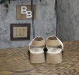 Franco Sarto Womens Silvie Heeled Sandals J4225M1 Natural White 7M