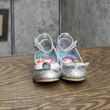 Disney Toddler Girls Ariel Heeled Sandals 16708102540104 Shiny Gray 6T