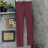 Prana Womens Stretch Straight Leg Leggings 1678e557e27468 Maroon Red S