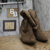 A New Day Womens Raye Tall Dress Boots 88375198 Dark Brown 6M