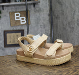 A New Day Womens Tanner Platform Double Band Sandals 91637764 Tan Brown 10M