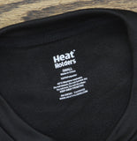 Heat Holders Mens Thermal Lined Base Layer Shirt Top Long Sleeve Black S
