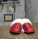 Auden Womens Rae Sequin Scuff Slippers 91639271 Red M (7/8)