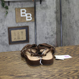 A New Day Womens Twiggy Multi Buckle Mini Heel Flats 94303756 Brown 6.5M