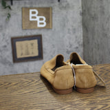 A New Day Womens Kimberly Genuine Leather Suede Loafers Dark Sand Brown 8M