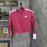 Nike Little Girls Floral Active French Terry Track Jacket Sweet Beet Pink 6
