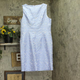 Kasper Womens Sheath Empire Seamed Dress 10924449 California Sky Blue 16