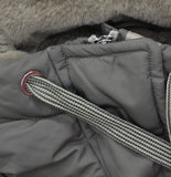Universal Thread Drawstring Hood Full Zip Snap-Close Parka Jacket Olive Green XS