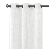 Regal Home Light-Filtering Grommet Top Single Curtain Panel White 38" x 84"