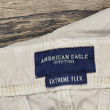 American Eagle Mens Extreme Flex Slim Khaki Pants Light Brown 32x34