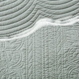 Madison Park 3-Piece Tuscany Brushed Coverlet Set Seafoam Full / Queen