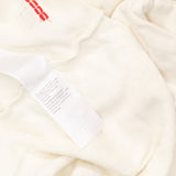 Peace Love World Cross-Over Drape-Neck Sweatshirt Pristine Ivory Off White L