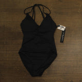 La Blanca Womens Standard Island Goddess Underwire One Piece Swimsuit Black 10