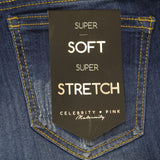 Celebrity + PInk Womens Maternity Super Soft Stretch Jeggings Jeans Blue M