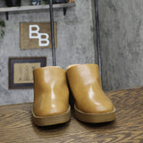 Universal Thread Tess Platform Mule Heels with Memory Foam Insole Tan Brown 11M