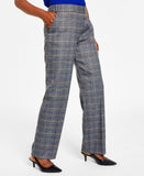 Kasper Women's Glen Plaid Pull-On Pants 10847241