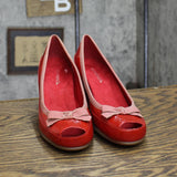 Aerosoles Womens Vintage Open Toe Pump Heels 16740ed8534e4d Red 6M