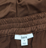 Bar III Trendy Satin Cropped Cargo Pants 100193656WN Root Beer Brown 3X