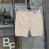 State Of Day Womens Seamless Slip High Cut Boyshorts Light Beige Brown XS