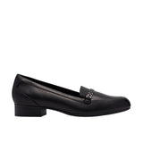 Clarks Juliet Mia Leather Loafer Flat 26186950 Black 6M