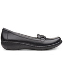 Clarks Women's Ashland Lily Loafer Shoes 26138776 Black Leather 9.5N