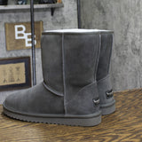 Koolaburra By Ugg Classic Short Shearling Boots 1017090 Stone Gray 8M