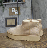 Wild Fable Womens Missy Platform Booties with Memory Foam Insole Beige Brown 8M
