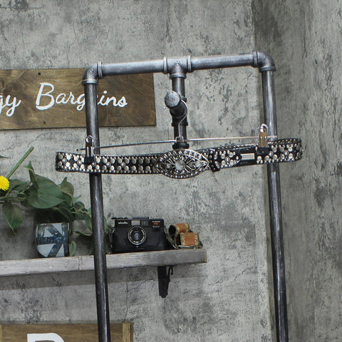 Guess Womens Vintage Studded Ornated Heavyweight Belt Black Multi L