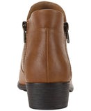 Sun + Stone Womens Adelinee Double Zip Ankle Booties Brandy Brown 6.5M