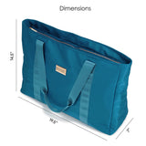 Badgley Mischka Bag Lightweight Packable Travel Tote Bag Aqua Blue One Size