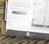 Regal Home Solid Grommet Top Light-Filtering Single Curtain Panel White 38x63