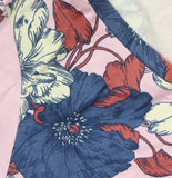 Motherhood Maternity V-Neck Side-Ruched Maternity Tee, Short Sleeve Pink Multi S